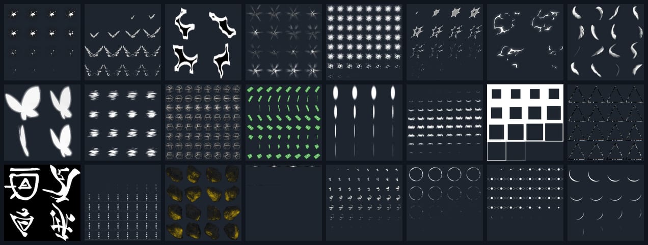 A sample of the Flipbooks textures