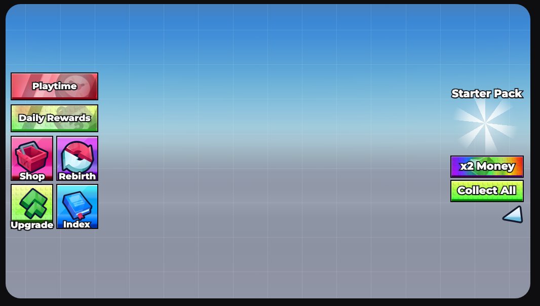Main HUD buttons: HTML remake