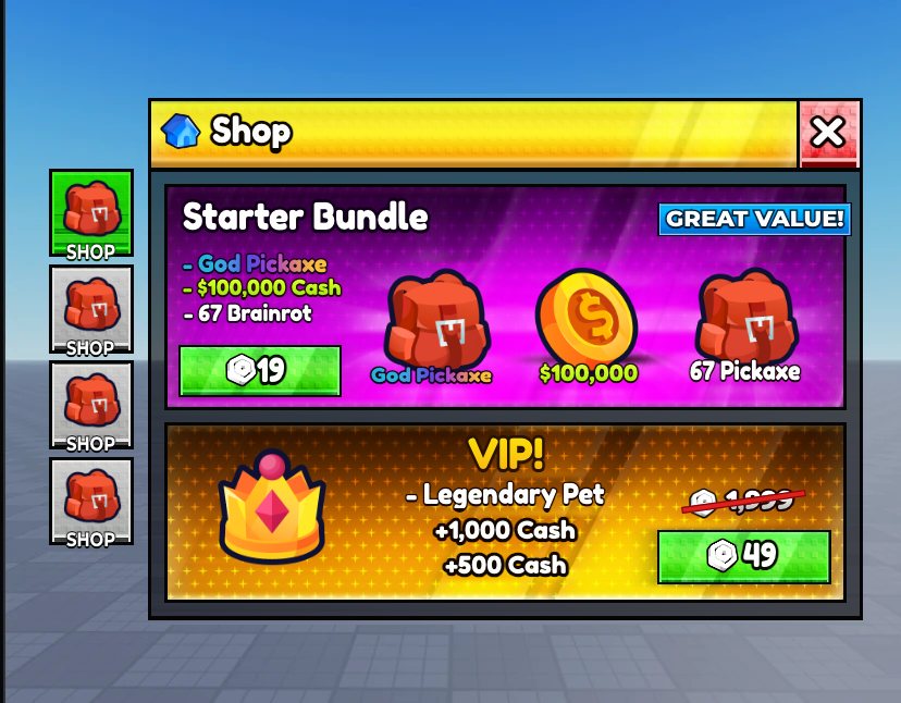 Starter bundle shop: HTML remake